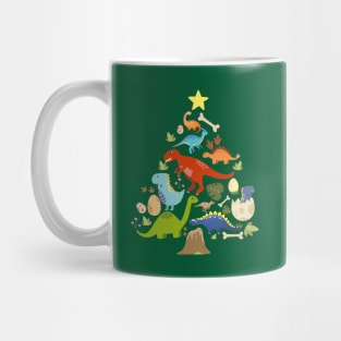 Dinosaur Christmas Tree Mug